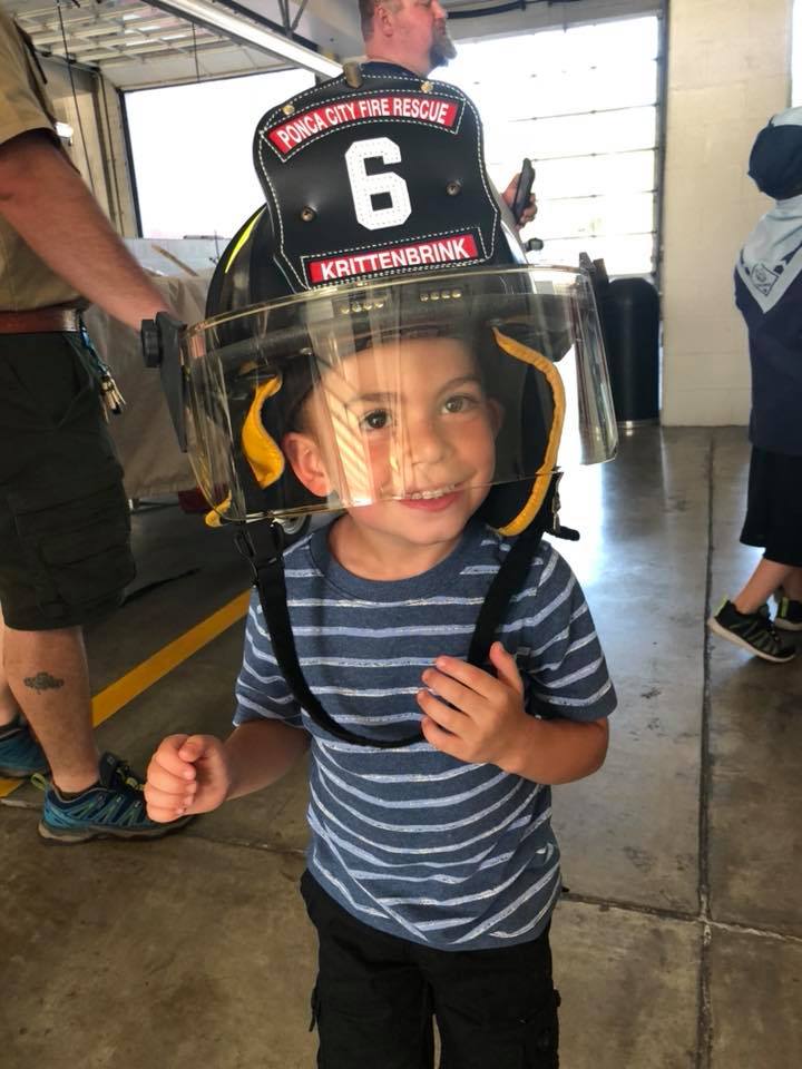 Scouts learning about career experiences