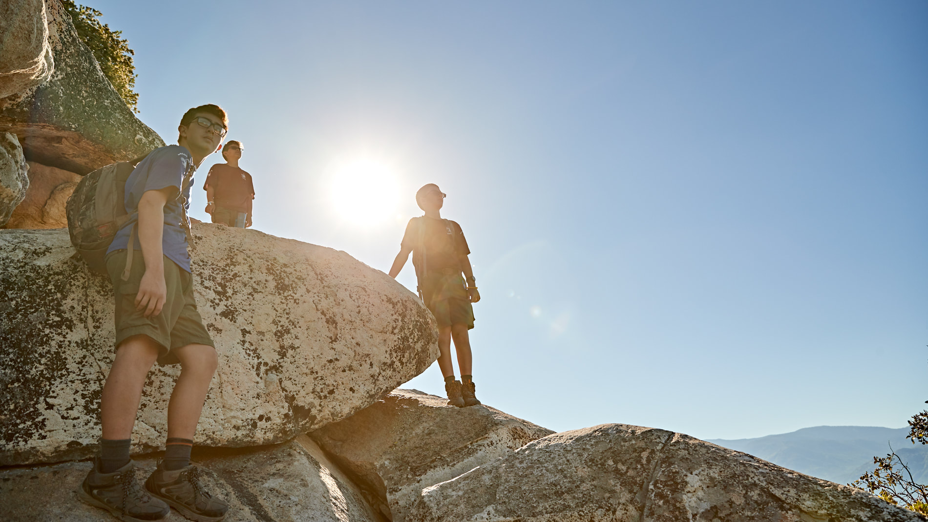 Scouts on an outdoor adventure